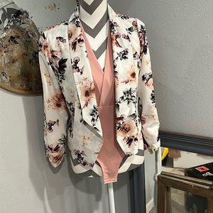 Boohoo pink bodysuit